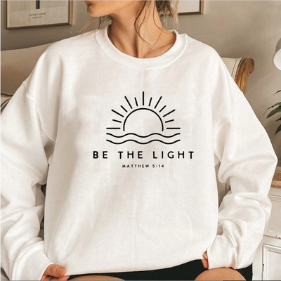 Karin | Bequemes „Be the Light“-Sweatshirt