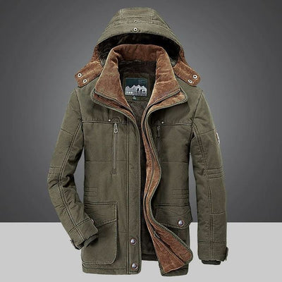 Vielseitiger Herren Winterparka mit vielfältigen Taschen für ultimativen Komfort und Stil