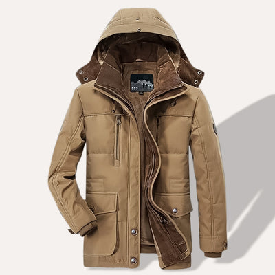 Vielseitiger Herren Winterparka mit vielfältigen Taschen für ultimativen Komfort und Stil