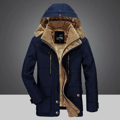 Vielseitiger Herren Winterparka mit vielfältigen Taschen für ultimativen Komfort und Stil