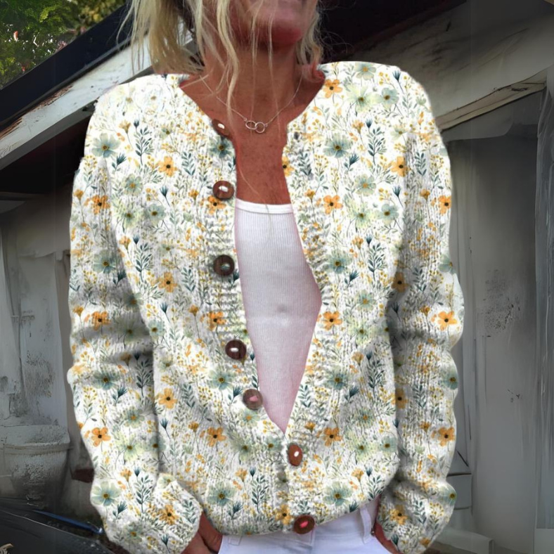 Talia | Vest Met Bloemenprint