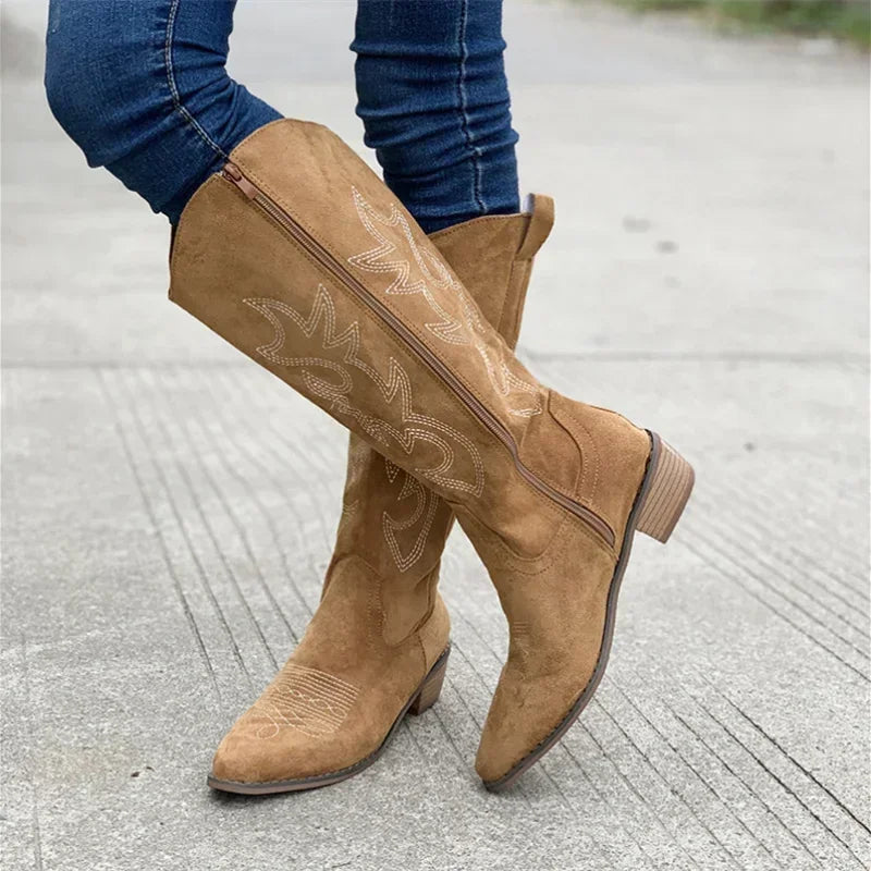 IVY | Bestickte Western-Cowboystiefel