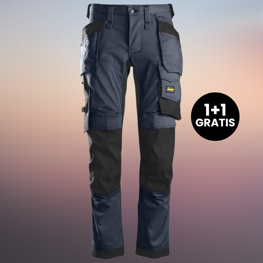 MenPro 2.0 | Stretch Arbeitsbroek mit Holster-Taschen | 1+1 Gratis