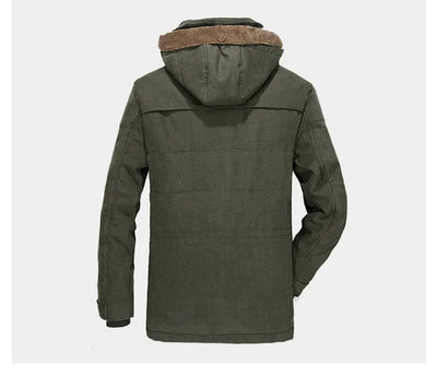 Vielseitiger Herren Winterparka mit vielfältigen Taschen für ultimativen Komfort und Stil