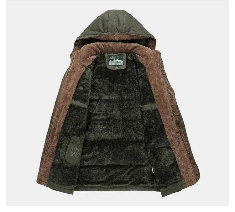 Vielseitiger Herren Winterparka mit vielfältigen Taschen für ultimativen Komfort und Stil