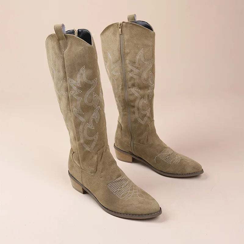 IVY | Bestickte Western-Cowboystiefel