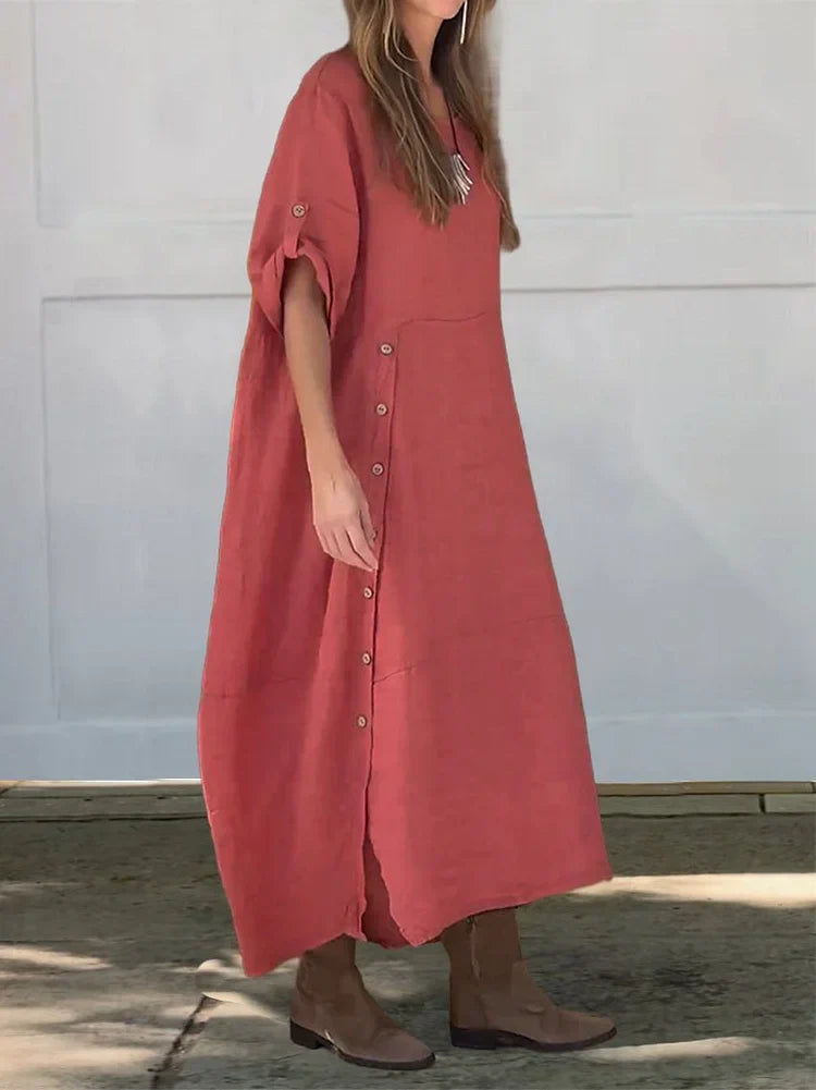 Veronica | Linen Cotton Dress